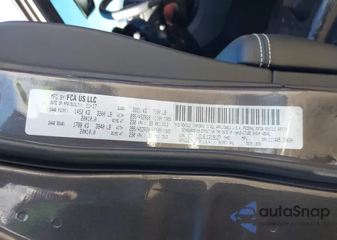 2018 Dodge Durango Srt Awd from USA, damaged, VIN 1C4SDJGJ8JC219127